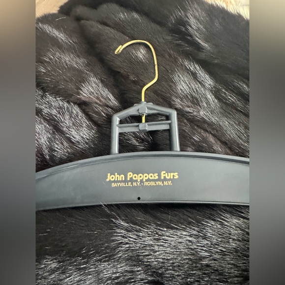 Full length Mink Black Fur Coat - Picture 8 of 10